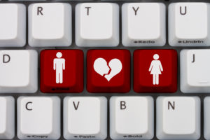 image of keyboard with love sign